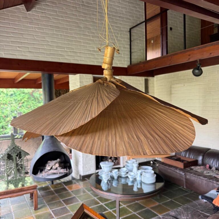 Rare Uchiwa Hana 1 Chandelier / Ingo Maurer